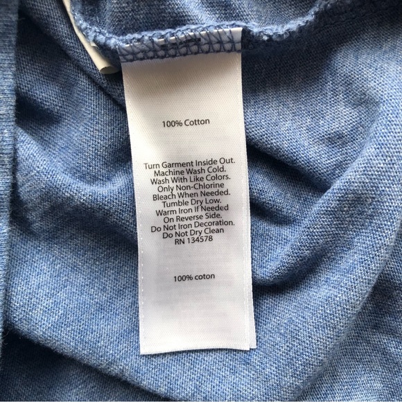 Vineyard Vines Big Whale EDSFTG Skii Blue Long Sleeves Logo Shirt Men’s Size M - Picture 8 of 16